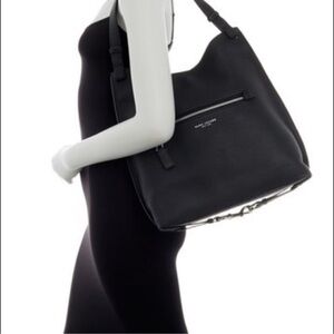 Marc Jacobs Large Waverly Leather Hobo Bag – Black